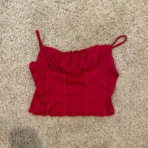 Red shein tank top